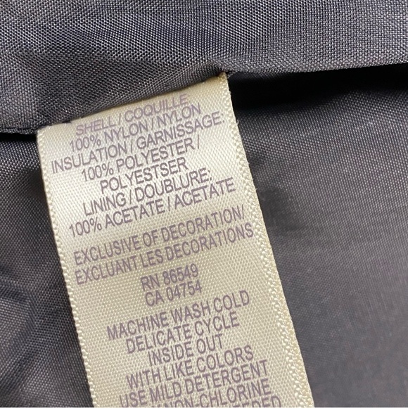 Tommy Bahama Jacket M Blue Quilted Button Front Nylon Lined Lightweight Coat - Picture 7 of 10